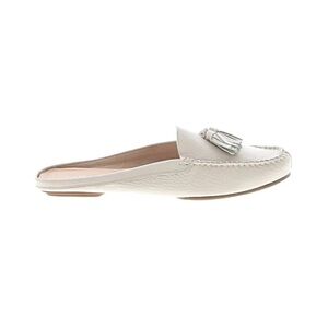 J.Jill White Tassel Leather Mule Loafer